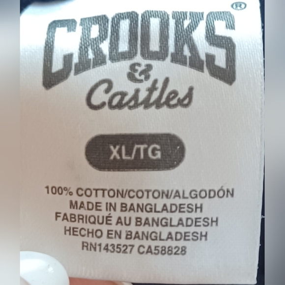 Crooks & Castles Men's XL 100% Cotton T-Shirt - Picture 8 of 8